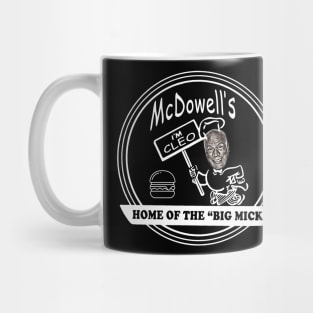 McDowell's - Home of the Big Mick - Old McDonald's style logo Mug